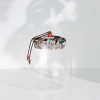 Round Airtight Glass Storage Jar With Lid 0.5 - 1 L - Transparent / Black