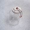Round Airtight Glass Storage Jar With Lid 0.5 - 1 L - Transparent / Beige