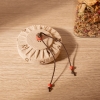 Round Airtight Glass Storage Jar With Lid 0.5 - 1 L - Transparent / Beige