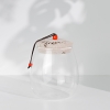 Round Airtight Glass Storage Jar With Lid 0.5 - 1 L - Transparent / Beige