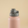 Stainless Steel Water Bottle 1L Double Wall Insulated Bottles, BPA Free Vacuum Flask For Hot and Cold Water Leak Proof Wide Mouth for Office, School, Picnics, Gym, and All Age Range (Pink)