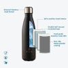 Water Insulated Stainless Steel Cold & Hot Bottle, Portable Leak Proof 500 ml