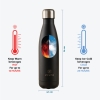 Water Insulated Stainless Steel Cold & Hot Bottle, Portable Leak Proof 500 ml