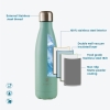 Water Insulated Stainless Steel Cold & Hot Bottle, Portable Leak Proof 500 ml