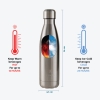 Water Insulated Stainless Steel Cold & Hot Bottle, Portable Leak Proof 500 ml