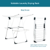 Multifunction Foldable Clothing Drying Rack 141 x 58 x 93 cm - White