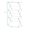 Multi-Functional Folding Clothes Drying Rack 53 x 37 x 107 cm - White / Dark Green