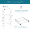 Multi-Functional Folding Clothes Drying Rack 53 x 37 x 107 cm - White / Dark Green
