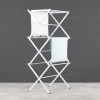 Multi-Functional Folding Clothes Drying Rack 53 x 37 x 107 cm - White / Dark Green
