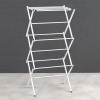 Multi-Functional Folding Clothes Drying Rack 53 x 37 x 107 cm - White / Dark Green
