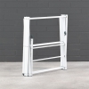 Multi-Functional Folding Clothes Drying Rack 53 x 37 x 107 cm - White / Dark Green
