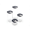 Storage Jar with Lid Airtight Storage Jar for Food, Plastic Storage Container (4 Pieces)
