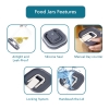 Storage Jar with Lid Airtight Storage Jar for Food, Plastic Storage Container (4 Pieces)