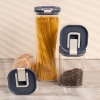 Storage Jar with Lid Airtight Storage Jar for Food, Plastic Storage Container (4 Pieces)