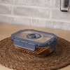 4 Pieces Zymta Vacuum Glass Food Container - Transparent