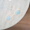 Cloud Round Trip 100 x 100 cm Round Zymta Winter Carpet - Blue / Beige / Cream / Brown