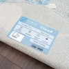 Cloud Round Trip 100 x 100 cm Round Zymta Winter Carpet - Blue / Beige / Cream / Brown