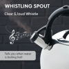 2.5 L Zymta Whistling Stainless Steel Teapot With Ergonomic Handle - Silver