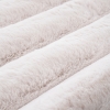 Para Sala Vertical Stripes Faux Rabbit Fur Carpet 160 x 230 cm Rectangular Zymta Winter Carpet - Mink