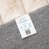 Para Sala Vertical Stripes Faux Rabbit Fur Carpet 160 x 230 cm Rectangular Zymta Winter Carpet - Light Beige