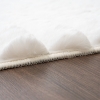 Para Sala Faux Rabbit Carpet 200 x 280 cm Rectangular Zymta Winter Carpet - White