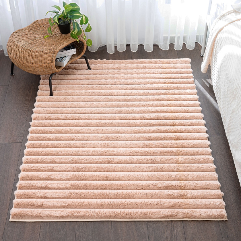 Para Sala Horizontal Stripes Faux R..