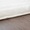 Para Sala Horizontal Stripes Faux Rabbit Fur Carpet 120 x 160 cm Rectangular Zymta Winter Carpet - White