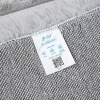 Para Sala Horizontal Stripes Faux Rabbit Fur Carpet 120 x 160 cm Rectangular Zymta Winter Carpet - Grey