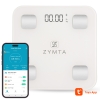Smart Digital B Body Weight scale, Accurate Fat Percentage, Bluetooth Body Fat Scale with BMI Muscle Mass - White 