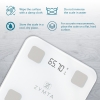 Smart Digital B Body Weight scale, Accurate Fat Percentage, Bluetooth Body Fat Scale with BMI Muscle Mass - White 