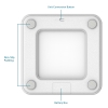 Smart Digital B Body Weight scale, Accurate Fat Percentage, Bluetooth Body Fat Scale with BMI Muscle Mass - White 