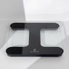 Bathroom Scale for Body Weight, Highly Accurate Digital Scale with Transparent and Slim Tempered Glass, Clear LCD Display, Batteries Included, Measures Weight up to 400 lb, Black