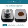 Food Kitchen Scale Digital LCD Weight Grams and Oz, Professional Small Stainless Steel Digital Kitchen Scale 5 Kg Silver