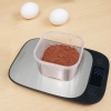 Food Kitchen Scale Digital LCD Weight Grams and Oz, Professional Small Stainless Steel Digital Kitchen Scale 5 Kg Silver