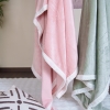 Double Layer Lamb Single Throw Blanket 180 x 200 cm - Pink / White