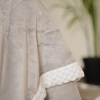 Double Layer Lamb Double Throw Blanket 200 x 230 cm - Light Grey / White