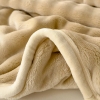 Waffle Single Throw Blanket 180 x 200 cm - Beige / White