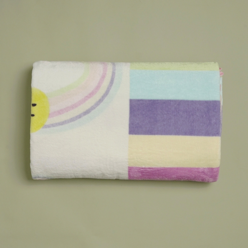 3 Pieces Rainbow Single Bedspread S..