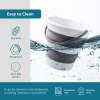 Collapsible 8.54L Gallon Cleaning Folding Bucket, Portable, Small Plastic Water Supplies, for Outdoor Garden, Camping, Fishing, Car Wash, Space Saving, Grey Round