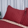 2 Pieces Istanbul Single Bedspread Set 180 x 230 cm - Claret Red