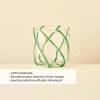 Slice Glass Cup 420 ml - Green