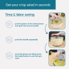 6 L Large Rotary Salad Spinner, Multi-functional Spinning Colander for Washing and Drying Vegetable in Kitchen