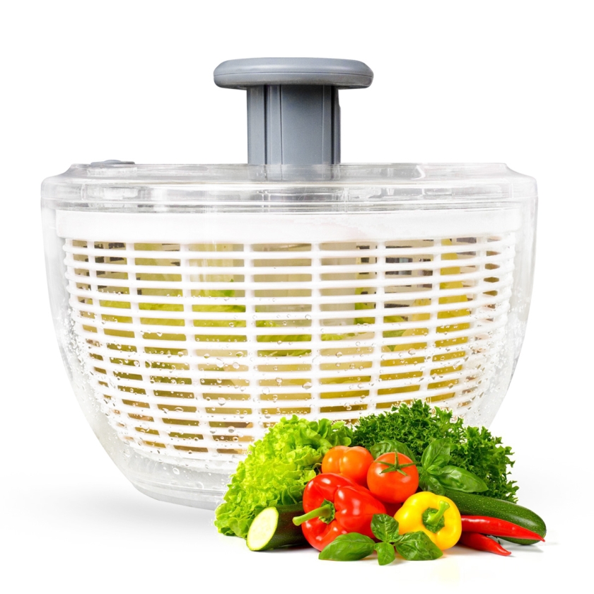 6 L Large Rotary Salad Spinner, Mul..