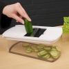 Professional Vegetable Cutter, 8 Multifunctional Blades, Food Chopper with Container Slicer Grater