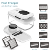 Professional Vegetable Cutter, 8 Multifunctional Blades, Food Chopper with Container Slicer Grater