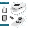 Professional Vegetable Cutter, 8 Multifunctional Blades, Food Chopper with Container Slicer Grater