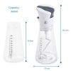 Oil Dispenser, Salad Dressing Mixer for Homemade Salad Dressings, Dressing Bottle with Button to Mix and Pour Spouts
