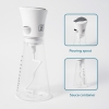 Oil Dispenser, Salad Dressing Mixer for Homemade Salad Dressings, Dressing Bottle with Button to Mix and Pour Spouts