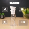 Oil Dispenser, Salad Dressing Mixer for Homemade Salad Dressings, Dressing Bottle with Button to Mix and Pour Spouts