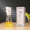 Oil Dispenser, Salad Dressing Mixer for Homemade Salad Dressings, Dressing Bottle with Button to Mix and Pour Spouts